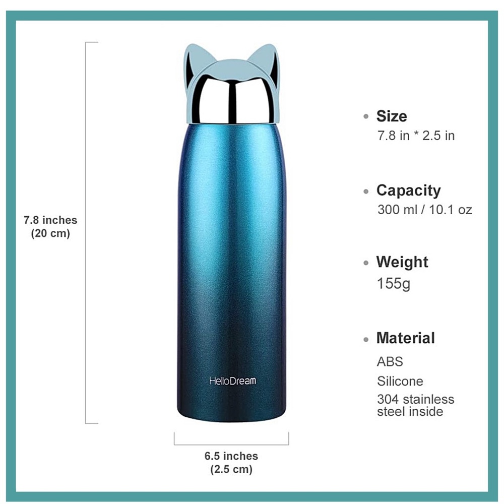 Stainless Steel Rabbit Ears Gradient Vacuum Flask - Picture 2 of 7